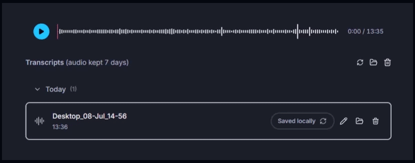 Click the Process button