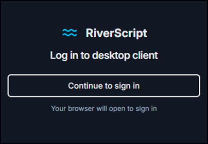Meld je aan bij de Desktop Client