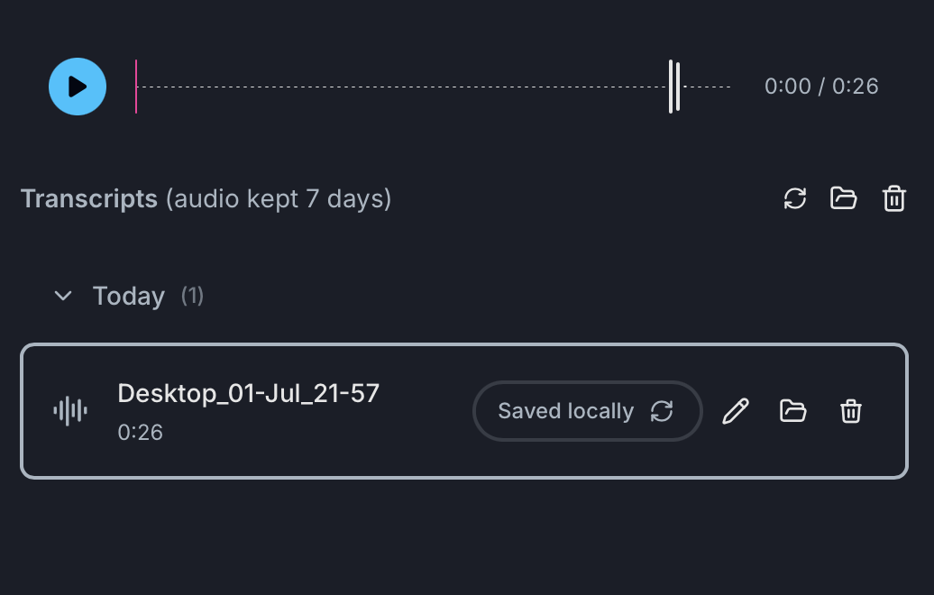 System audio recording is ready!