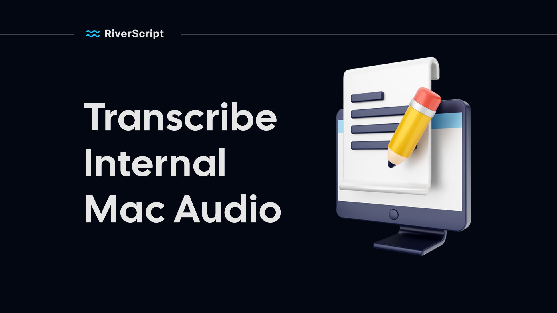 How to transcribe system audio or video from the screen on Mac.
