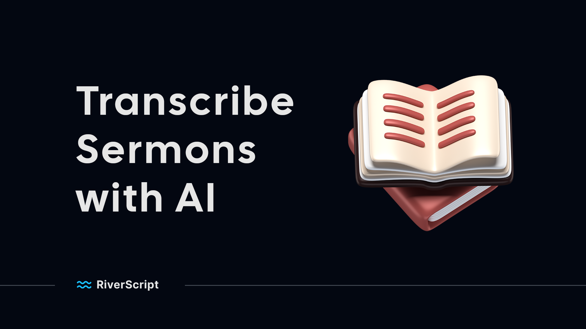 Transcribe sermon audio and video recordings and turn them into accurate, editable text.