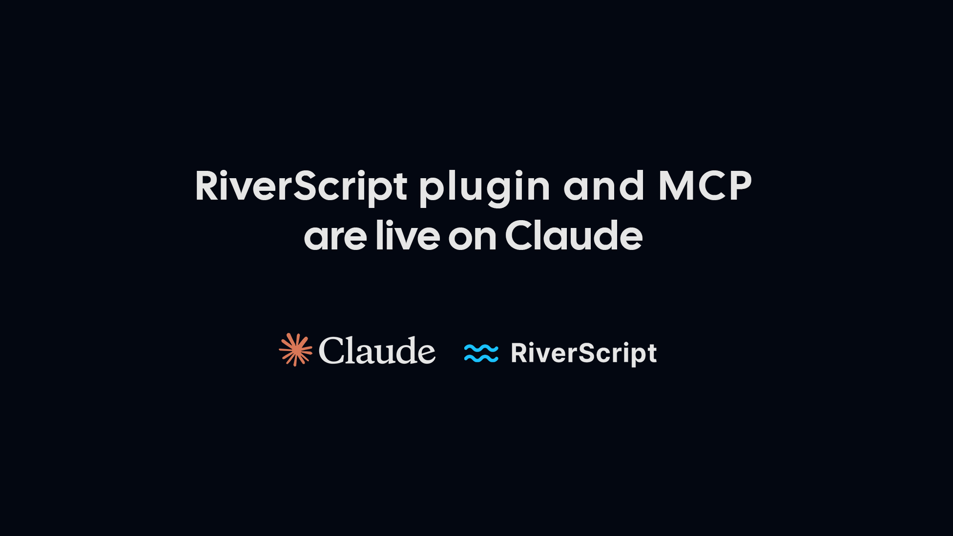 RiverScript is live on Claude